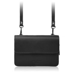 Mała torebka damska skórzana kopertówka na ramię do ręki 2w1 czarna Paolo Peruzzi AY-21-BL. Czarne torby na ramię bez wzorów, ze skóry, eleganckie, do ręki, małe, bez dodatków. Za 179.00 zł.