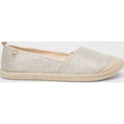 Roxy - Espadryle. Czerwone espadryle Roxy, bez wzorów, z gumy, bez obcasa, bez zapięcia. W wyprzedaży za 99.90 zł.
