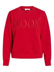 Vila Bluza "Reflect" w kolorze czerwonym rozmiar: XL. Czerwone bluzy Vila, xl, bez wzorów, bez kaptura. Za 144.95 zł.