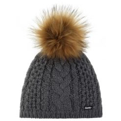 Czapka damska Afra Lux. Szare czapki Eisbar, bez wzorów, z poliesteru. Za 199.99 zł.