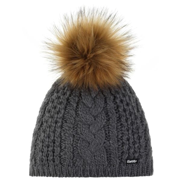 Czapka damska Afra Lux. Szare czapki Eisbar, bez wzorów, z poliesteru. Za 199.99 zł.