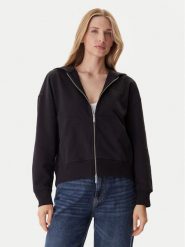 Calvin Klein Bluza LV044C211G Czarny Relaxed Fit. Czarne bluzy Calvin Klein, s, bez wzorów, z bawełny, bez kaptura. Za 469.99 zł.