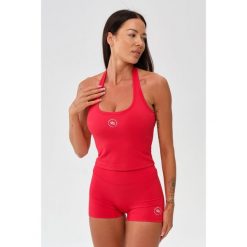 Damska koszulka sportowa fitness Rough Radical Zoya. Czerwone koszulki sportowe ROUGH RADICAL, bez wzorów, bez ramiączek, na fitness i siłownię. Za 109.90 zł.