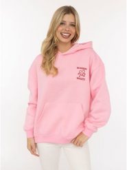 Zwillingsherz Bluza "Sunshiny Smile" w kolorze różowym rozmiar: L/XL. Różowe bluzy Zwillingsherz, l, bez wzorów, z kapturem. Za 140.20 zł.