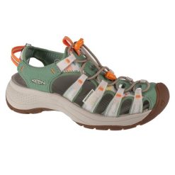 Sandały damskie, Astoria West Sandal. Zielone sandały Keen, bez wzorów, sportowe, bez obcasa, bez zapięcia. Za 463.00 zł.