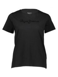 Pepe Jeans Koszulka w kolorze czarnym rozmiar: S. Czarne bluzki Pepe Jeans, s, bez wzorów, z bawełny, bez kołnierzyka, bez ramiączek. Za 87.61 zł.