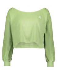 Adidas Bluza w kolorze zielonym rozmiar: 32. Zielone bluzy Adidas, bez wzorów, bez kaptura. Za 173.95 zł.