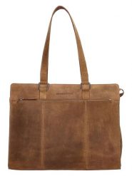 HIDE & STITCHES Skórzana torba w kolorze jasnobrązowym na laptopa - 40 x 32,5 x 13 cm rozmiar: onesize. Brązowe torby na laptopa HIDE & STITCHES, bez wzorów, z materiału, na ramię. Za 330.95 zł.