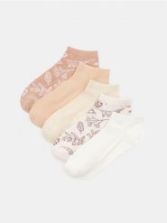 Prążkowane skarpetki 5 pack - wielobarwny. Skarpety Sinsay, bez wzorów, prążkowane. Za 12.99 zł.