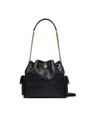 Tory Burch Torebka Charlie 185831 Czarny. Czarne torebki klasyczne Tory Burch, bez wzorów, ze skóry, bez dodatków. Za 3,069.00 zł.