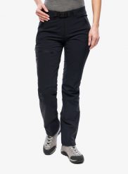 Spodnie softshell damskie Vaude Badile Pants II. Czarne spodnie narciarskie Vaude, s, bez wzorów, z poliamidu, trekkingowe. Za 559.89 zł.