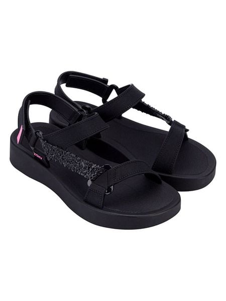 Zaxy Sandały "Primavera Papete" w kolorze czarnym rozmiar: 37. Czarne sandały Zaxy, bez wzorów, z otwartym noskiem, bez obcasa, na koturnie, bez zapięcia. Za 73.95 zł.