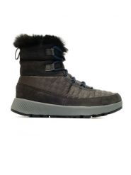 Columbia Botki zimowe "Slopeside Peak Luxe" w kolorze antracytowym rozmiar: 37. Czarne botki Columbia, na zimę, bez wzorów, z materiału, bez obcasa, bez zapięcia. Za 167.28 zł.