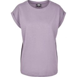 Koszulka Damska Z Rozszerzonym Ramieniem. Fioletowe bluzki Urban Classics, m, bez wzorów, sportowe, bez kołnierzyka, bez ramiączek. Za 48.99 zł.