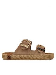Bohonomad Espadryle Sydney SYD.12-00044 Beżowy. Brązowe espadryle Bohonomad, bez wzorów, ze skóry, bez obcasa, bez zapięcia. Za 399.99 zł.