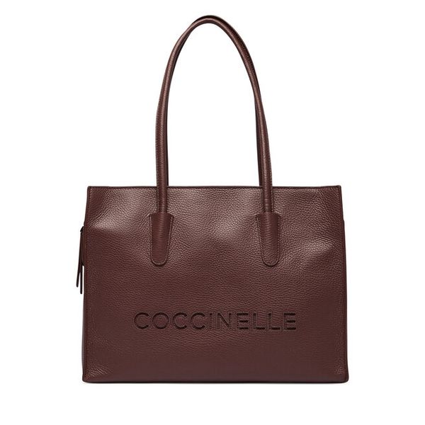 Torebka Coccinelle. Czerwone shopper Coccinelle, bez wzorów, bez dodatków. Za 1,449.00 zł.