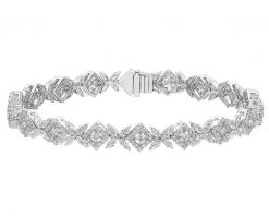 Bransoletka z białego złota z brylantami - 18 cm - 4,33 ct - próba 750. Białe bransoletki Apart, z brylantem, złote. Za 61,990.00 zł.