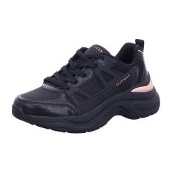 Buty sportowe Sneakersy damskie, Skechers Hazel-Faye. Czarne obuwie sportowe Skechers, bez zapięcia, trekkingowe, Skechers Sport. Za 329.99 zł.