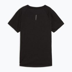 Koszulka do biegania damska PUMA Run Velocity Tee Tri-Blend puma. Czarne bluzki Puma, bez wzorów, sportowe, bez kołnierzyka, bez ramiączek. Za 89.99 zł.