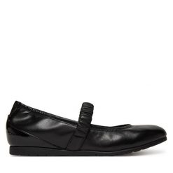 Baleriny Tamaris. Czarne baleriny Tamaris, bez wzorów, bez obcasa. Za 209.99 zł.