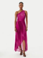 Simona Corsellini Sukienka koktajlowa P26CEAB11301 Żółty Slim Fit. Żółte sukienki SIMONA CORSELLINI, bez wzorów, z syntetyku, wizytowe, bez kołnierzyka, bez ramiączek. Za 2,129.00 zł.