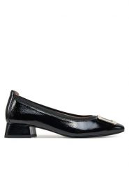Caprice Półbuty 9-22300-44 Czarny. Czarne czółenka Caprice, bez wzorów, z lakierowanej skóry, bez obcasa, na obcasie, bez zapięcia. Za 265.99 zł.