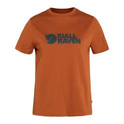 Koszulka bawełniana damska Fjallraven Logo Tee. Brązowe bluzki Fjällräven, l, bez wzorów, z bawełny, sportowe, bez kołnierzyka, bez ramiączek. Za 156.99 zł.