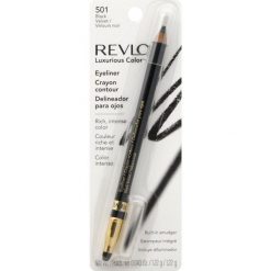 Revlon Luxurious Color Kredka Do Oczu z Gąbeczką 501 Black Velvet 1,22g. Eyelinery Revlon. Za 23.90 zł.