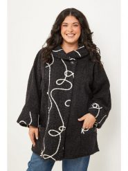 Curvy Lady Płaszcz przejściowy w kolorze czarnym rozmiar: 44/46. Czarne płaszcze Curvy Lady, bez wzorów, bez kaptura. Za 187.07 zł.