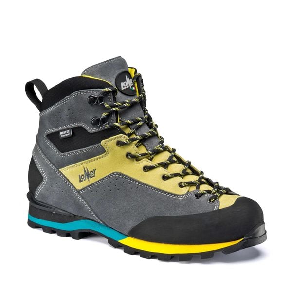Buty trekkingowe LOMER Badia High Mtx wysokie zamsz. Szare trekkingi Lomer, z mikrofibry, trekkingowe. Za 599.99 zł.