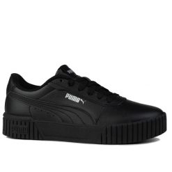 Buty damskie sportowe trampki Puma CARINA. Czarne obuwie sportowe Puma, bez zapięcia, trekkingowe. W wyprzedaży za 199.00 zł.
