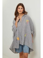 Lin Passion Tunika w kolorze szarym rozmiar: 34/36. Szare tuniki Lin Passion, bez wzorów, klasyczne, bez kołnierzyka, bez ramiączek. Za 173.99 zł.