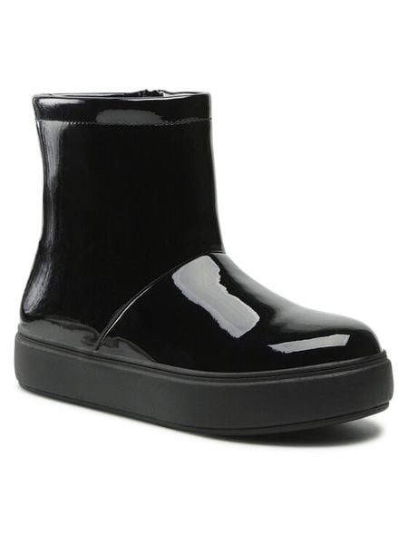 Jenny Fairy Botki WS5800-02 Czarny. Czarne botki Jenny Fairy, bez wzorów, z syntetyku, bez obcasa, na płaskiej podeszwie, bez zapięcia. Za 135.99 zł.