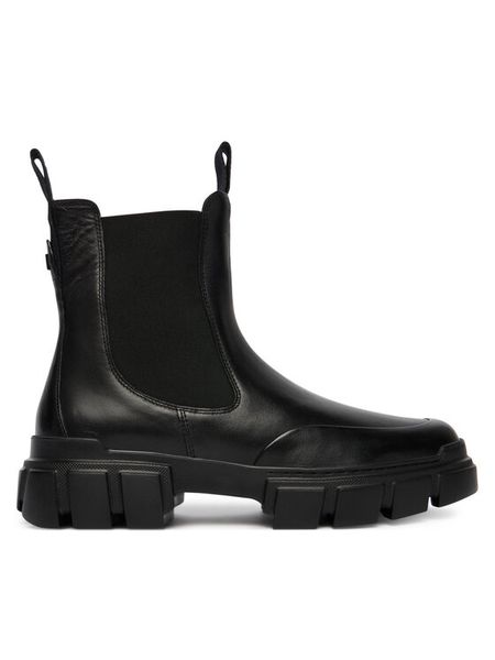 HÖGL Sztyblety 0-102713-01000 Czarny. Czarne botki Högl, bez wzorów, ze skóry, bez obcasa, na płaskiej podeszwie, bez zapięcia. Za 949.99 zł.