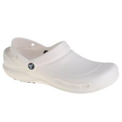 Japonki Crocs Bistro, Dla obu płci. Białe klapki Crocs, bez wzorów, z materiału, bez obcasa. Za 169.00 zł.
