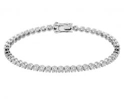 Bransoletka z białego złota z brylantami - 19 cm - 4,25 ct - próba 750. Białe bransoletki Apart, z brylantem, złote. Za 54,990.00 zł.