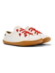 Camper Skórzane sneakersy "Peu Cami" w kolorze białym rozmiar: 37. Białe trampki Camper, bez wzorów, bez zapięcia. Za 173.99 zł.