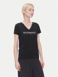 Emporio Armani Underwear T-Shirt EW000409 AF10881 UC001 Czarny Regular Fit. Czarne t-shirty Emporio Armani Underwear, s, bez wzorów, z bawełny, bez kołnierzyka, bez ramiączek. Za 149.99 zł.