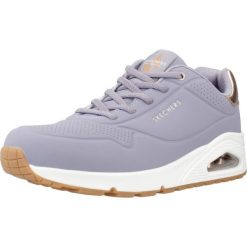 Kapcie SKECHERS SHIMMER AWAY Fioletowy. Fioletowe obuwie domowe Skechers, bez wzorów, z syntetyku, bez zapięcia. Za 383.99 zł.