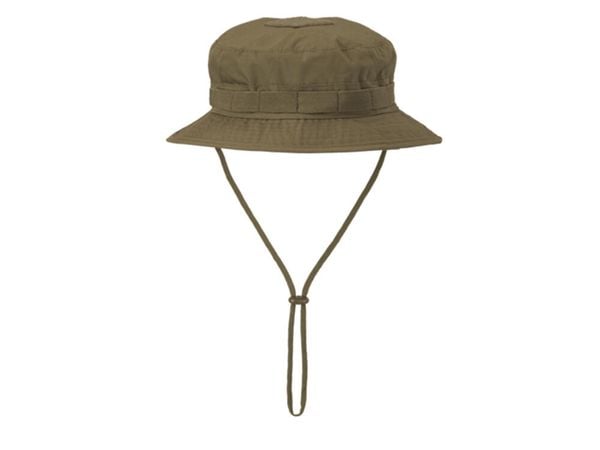 Kapelusz turystyczny coyote. Zielone kapelusze HELIKON-TEX, bez wzorów, z bawełny. Za 55.99 zł.
