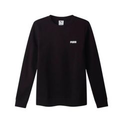 Bluza damska Puma ESS SMALL LOGO CREW FL czarna 68831401 r M. Czarne bluzy Puma, m, bez wzorów, z bawełny, bez kaptura. Za 129.94 zł.