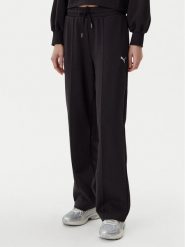 Puma Spodnie dresowe Ess 629774 Czarny Straight Fit. Czarne spodnie dresowe Puma, xl, bez wzorów, z bawełny. Za 179.99 zł.