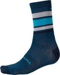Skarpetki w paski Endura BaaBaa Merino. Niebieskie skarpety ENDURA, bez wzorów, z materiału. Za 69.99 zł.