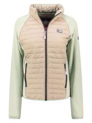 Geographical Norway Kurtka funkcyjna w kolorze beżowo-zielonym rozmiar: XL. Brązowe kurtki sportowe Geographical Norway, xl, bez wzorów, bez kaptura, outdoorowe. Za 138.95 zł.