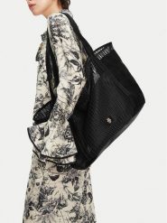 Badura Torebka WENN-01 Czarny. Czarne shopper Badura, bez wzorów, z materiału, bez dodatków. Za 229.99 zł.