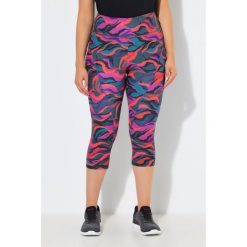 Damskie Legginsy sportowe 3/4 dżersej termiczny wysoki stan z recyklingu. Legginsy sportowe Ulla Popken, plus size, bez wzorów, z dżerseju, z podwyższonym stanem, na jogę i pilates. Za 239.99 zł.