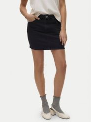Vero Moda Spódnica jeansowa Tessa 10301536 Czarny Regular Fit. Czarne spódnice Vero Moda, xs, bez wzorów, z bawełny. Za 159.99 zł.
