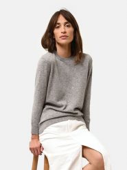 Just Cashmere Kaszmirowy sweter "Janice" w kolorze szarym rozmiar: XL. Szare swetry Just Cashmere, xl, bez wzorów, z kaszmiru, bez ramiączek. Za 269.81 zł.