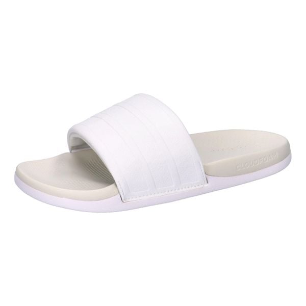 Klapki damskie adidas Comfort 2,0. Białe klapki Adidas, bez wzorów, z materiału, bez obcasa. Za 255.00 zł.
