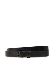 Calvin Klein Pasek Damski Ck Metal Loop Round Buckle 2.5 K60K613147 Czarny. Czarne paski Calvin Klein, bez wzorów, ze skóry. Za 119.99 zł.